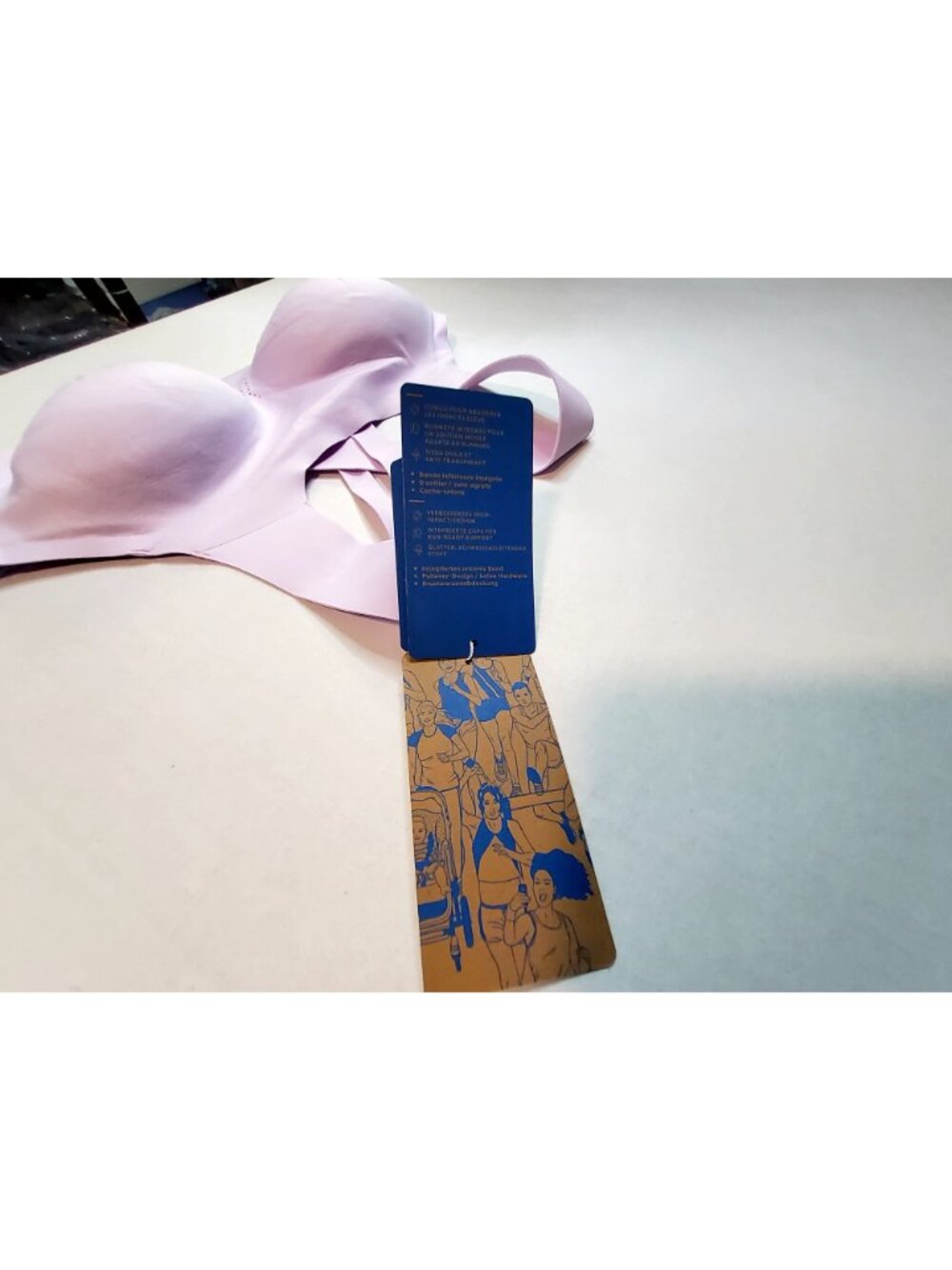 Brooks Womens Dare Crossback Run Bra 32DD Lavender Purple High-Impact Support - Picture 8 of 10